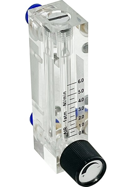 Debimetre - Ayar Vanalı -Debi ölçer - Şamandıralı - Lzm Gaz 0,6 - 6 L/dk