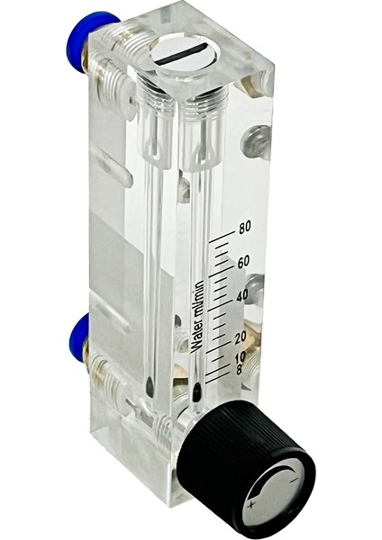 Debimetre - Ayar Vanalı -Debi ölçer - Şamandıralı - Lzm Sıvı 8 – 80 Ml/dk