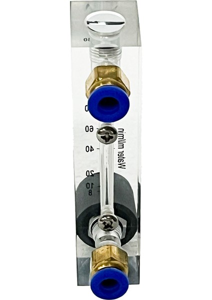 Debimetre - Ayar Vanalı -Debi ölçer - Şamandıralı - Lzm Sıvı 8 – 80 Ml/dk