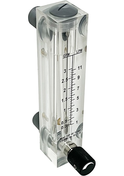 Debimetre - Ayar Vanalı -Debi ölçer - Şamandıralı - Lzm Sıvı 1-11 Lt/dk