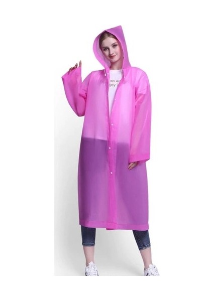 Raıncoat Eva Unisex Pembe Yağmurluk
