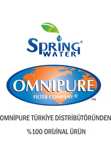 Spring Water Omnipure K25 Serisi 3'lü Filtre Seti 2505 2528 2533