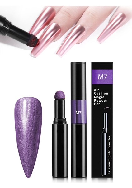 Tırnak Glitter Ayna Tozu Kalemi, Krom Glitter Sihirli Tırnak Kalemi