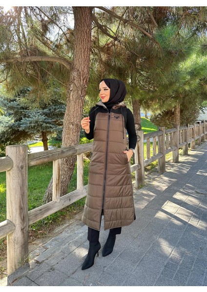 Kışlık Kapitone Şişme Elyaf Dolum Kadın Yelek 50004 fiyatları