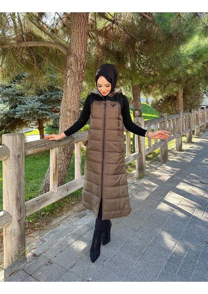 Kışlık Kapitone Şişme Elyaf Dolum Kadın Yelek 50004 indirimleri