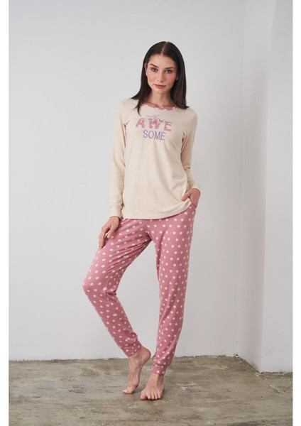 24503 Kadın Yumoş Pijama Takım