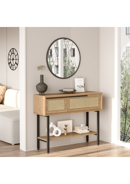 Ocean Dresuar Aynalı Kapaklı Metal Ayaklı Uv Baskı Sepet-Jüt ON12-SU fiyatları