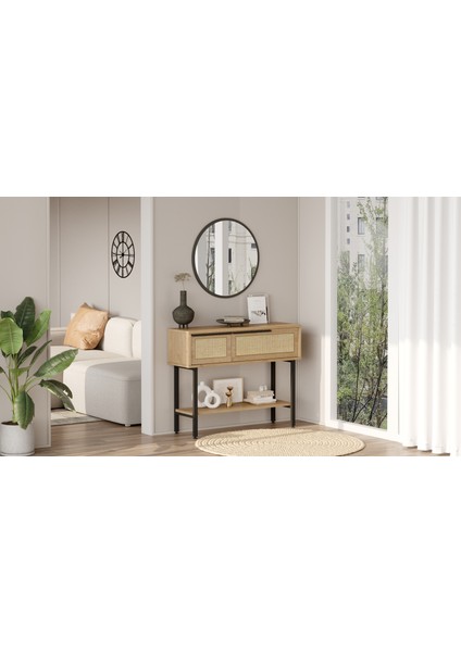 Ocean Dresuar Aynalı Kapaklı Metal Ayaklı Uv Baskı Sepet-Jüt ON12-SU modelleri