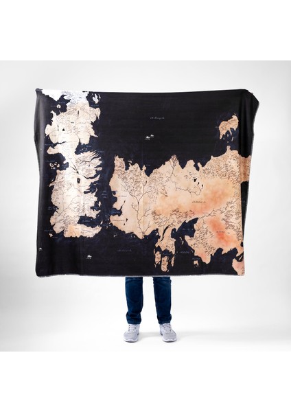 Game Of Thrones Map Polar Tv Battaniyesi