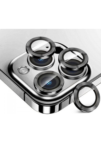 BufaloGlass iPhone 15 Pro/Max Titanium Grey Premium Lens Koruyucu/ Mineral Camera Protector