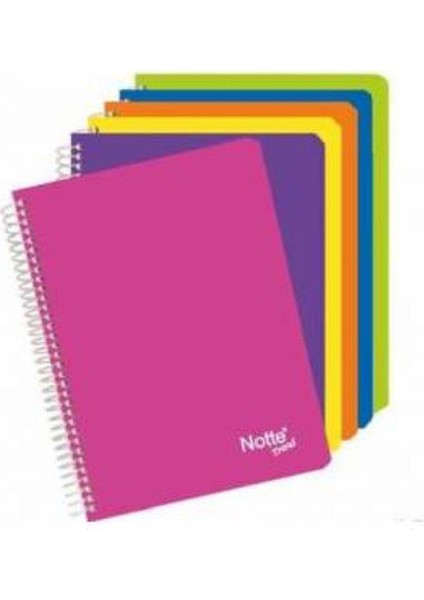 Trend 60 Yaprak Kareli A5 Pvc Yumuşak Kapak Spiralli Defter