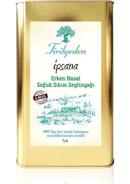 Erken Hasat Soğuk Sıkım Zeytinyağı 5 lt