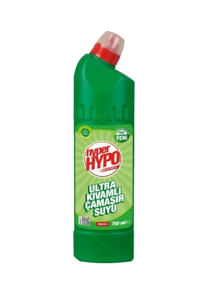 12'li Hyper Hypo Çamaşır Suyu Ultra 750 Gr. Çam Tazeliği