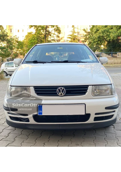 ŞüsCarOto Aksesuar Vw Polo Mk3 1994-2003 6n Uyumlu Üniversal Astra H Lip Esnek Ön Lip 2 Parça Tampon Altı Dil Karlık Ön Ek