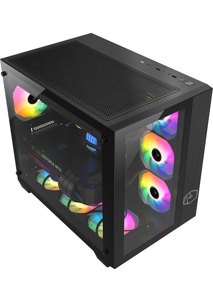 Prime Tuş Kontrollü Rgb 7X120MM Fan Gaming Bilgisayar Kasası