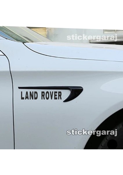 Land Rover Kapı Çamurluk Uyumlu Izgara Görünümlü Tuning Aksesuar ve Marka Etiket 2li Set