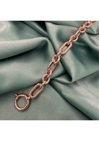 Burgu Ataç Rose Gold Kaplama Kadın Gümüş Bileklik fiyatları