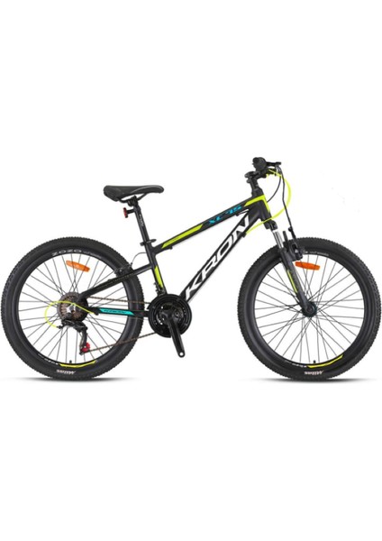 Xc 75 - 24" Mtb - 13' - 21 Vites - V.b. - Mat Siyah-Neon Sarı/beyaz/mavi