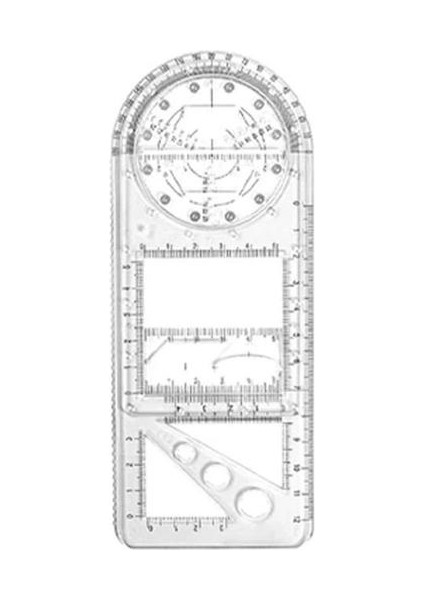 Okul Ofis Malzemeleri Için Geometrik Cetvel Çizim Şablonu Ölçme Aracı (Yurt Dışından)