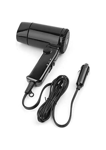 Taşınabilir 12V Saç Kurutma Makinesi - Siyah (Yurt Dışından)