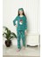 Çocuk Yeni Yıl Desenli Kışlık Welsoft Polar Pijama Takımı 6E-6006 1