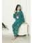 Çocuk Yeni Yıl Desenli Kışlık Welsoft Polar Pijama Takımı 6E-6006 2