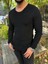 Kazak Örme Tüylenmez Naturel Pamuk Kazak Slim Fit Triko Dar Kesim Body Kazak 4