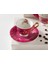 Miranda New Bone China 4 Parça 2 Kişilik Kahve Fincan Takımı 90 ml Pembe 1