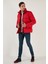 Dik Yaka Fermuarlı Suya ve Rüzgara Karşı Dayanıklı Slim Fit Şişme Mont Erkek Mont 649004 3