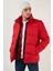 Dik Yaka Fermuarlı Suya ve Rüzgara Karşı Dayanıklı Slim Fit Şişme Mont Erkek Mont 649004 6