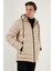 Su Itici Slim Fit Soğuğa ve Rüzgara Dayanıklı Kapüşonlu Şişme Mont Erkek Mont 649005 4