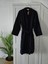 4 Kat Müslin Pamuk Siyah Kimono Unisex XL Bornoz - Sabahlık 1