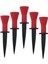 5x Golf Topu Tutucu Golf Salıncak Eğitmen Yardımı Açık Spor Kauçuk Golf Topu Kırmızı Yükseklik 5.8 cm (Yurt Dışından) 2