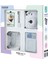 Instax Mini 12 Beyaz Fotoğraf Makinesi 10'lu Film Simli Pleksi Kılıf Mandal ve Kıskaçlı Resim Standı Bundle Box 3