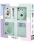 Instax Mini 12 Yeşil Fotoğraf Makinesi 10'lu Film Simli Pleksi Kılıf Mandal ve Kıskaçlı Resim Standı Bundle Box 2