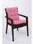 Neva Pembe Pofidik Arkalıklı Sandalye Minderi Özel Dikişli Bağcıklı 44x88 Cm 1