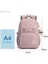 Jıanglıda Asılı Tokalı Düz Renk Okul Çantası - Pembe (Yurt Dışından) 5