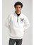 Half-Zip Ekru Slim Fit Half-Zip Sweatshırt 23FWM64065 3