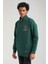 Half-Zip Yeşil Slim Fit Half-Zip Sweatshırt 23FWM64064 3