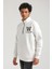 Half-Zip Ekru Slim Fit Half-Zip Sweatshırt 23FWM64065 2