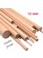 Home Ahşap Balsa Çubuk Çıta Kavela 12 mm Yivsiz 100 cm 5 Adet 1
