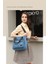 Tek Omuz Çapraz Omuz Büyük Kanvas Retro Büyük Kapasiteli Kadın Tote Büyük Moda Kadın Gelgit Çantası (Yurt Dışından) 3