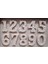 Noktalı Western Rakam Sayılar Silikon Kalıp K-1155 1