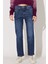 Carol Regular Fit Normal Kesim Yüksek Bel Mavi Esnek Jean Kot Pantolon 1
