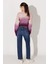 Carol Regular Fit Normal Kesim Yüksek Bel Mavi Esnek Jean Kot Pantolon 5
