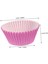Muffin Cupcake Kek Kalıbı Kapsülü Özel Pet Kapsül 25 Adet Pembe Renk 2