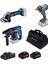 Gbh 180-LI Kırıcı Delici + Gws 180-LI Taşlama + Gdx 180 Lı Somun Sıkma +Bosch Gal 1880 Cv Şarj Cihazı 2X5.0 Ah Akü Seti 1