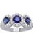 Safir ve Pırlanta Taşlı Tria Yüzük 0404R0306 2