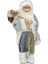 Noel Baba Gri Kızaklı 45 cm 1