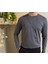 Erkek Slim Fit Dar Kesim Bisiklet Yaka Uzun Kol Pamuklu Tişört 1